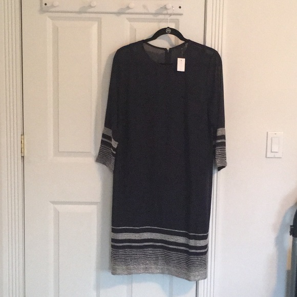Ann Taylor Navy Shift Dress - Picture 4 of 4